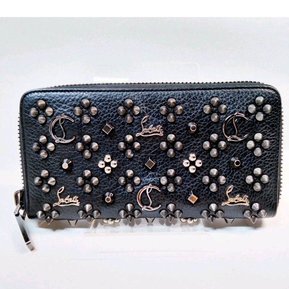 Christian Louboutin Black Studded Wallet
